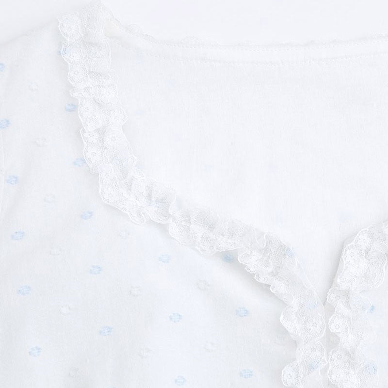 大きいサイズ レディース やさしげ小花のレースナチュラルブラウス(LL/3L/4L/5L/6L)