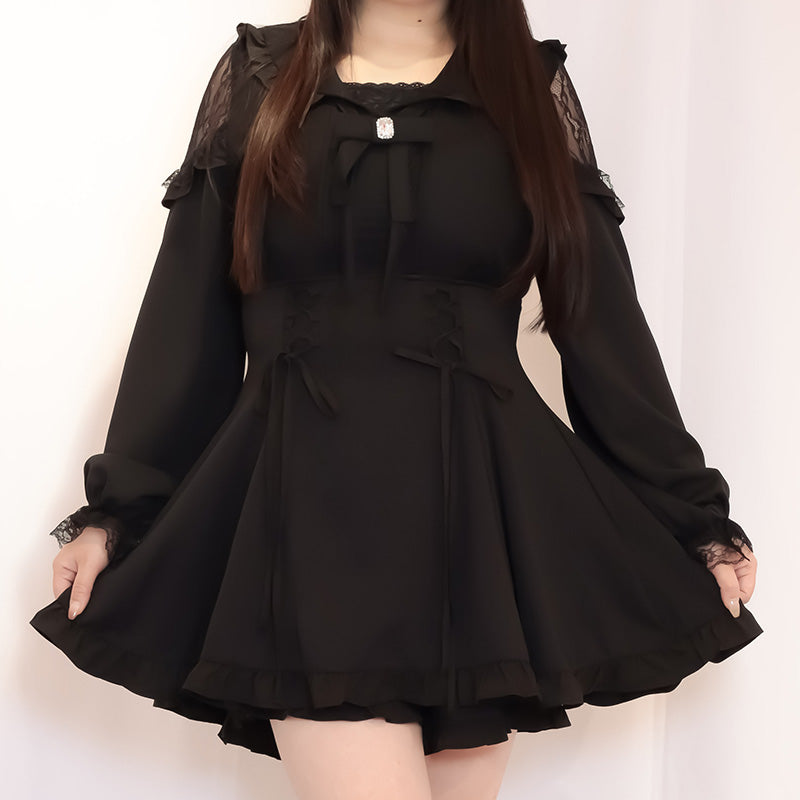 Dark Girly Tiered Mini Dress You Can Buy Online