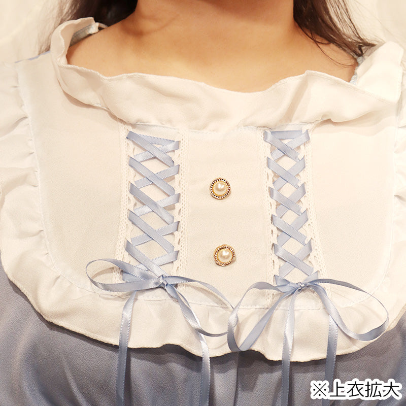 [Pre-order] Bear Lolita Long Sleeve Dress (One Size Fits 4L-6L) / Taberunosky