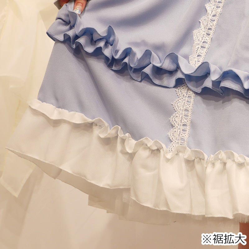 [Pre-order] Bear Lolita Long Sleeve Dress (One Size Fits 4L-6L) / Taberunosky