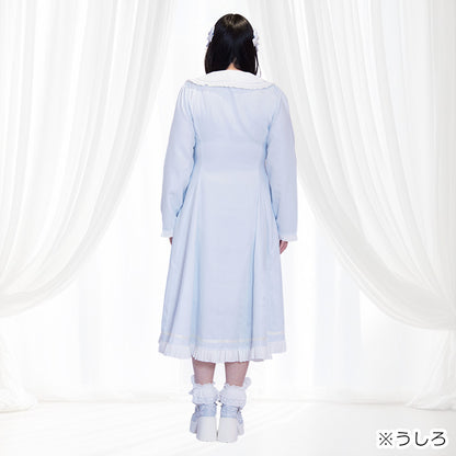 ふわ甘セーラーカラーお嬢さまワンピース(3L/5L)