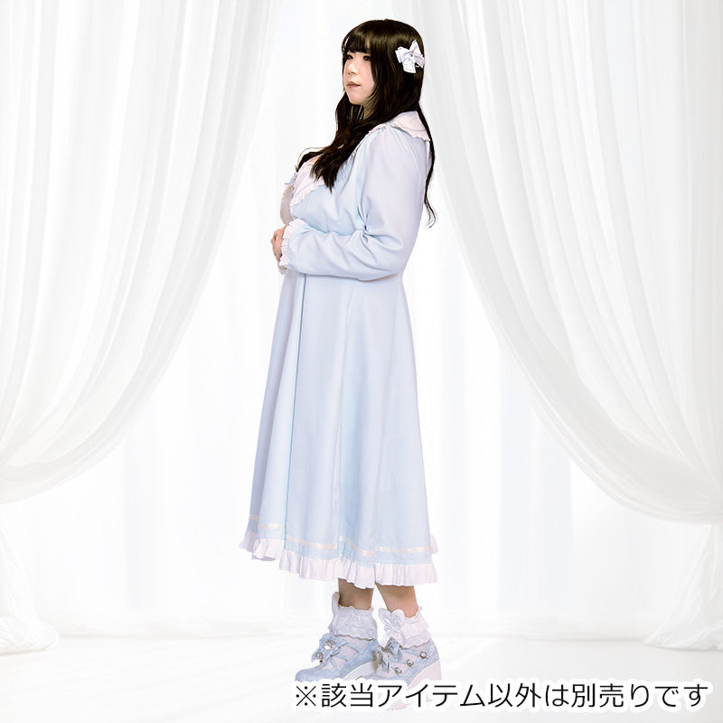 大きいサイズ レディース ふわ甘セーラーカラーお嬢さまワンピース(3L/5L)
