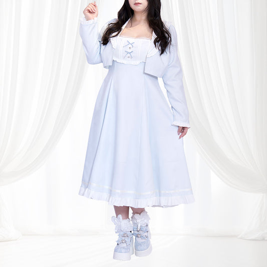 ふわ甘セーラーカラーお嬢さまワンピース(3L/5L)