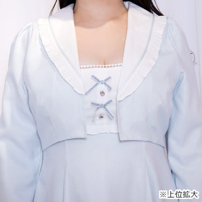 ふわ甘セーラーカラーお嬢さまワンピース(3L/5L)