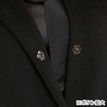 ファー＆ブローチ付きロング丈コート(3L/4L/5L/6L)/Taberunosky（タベルノスキー）