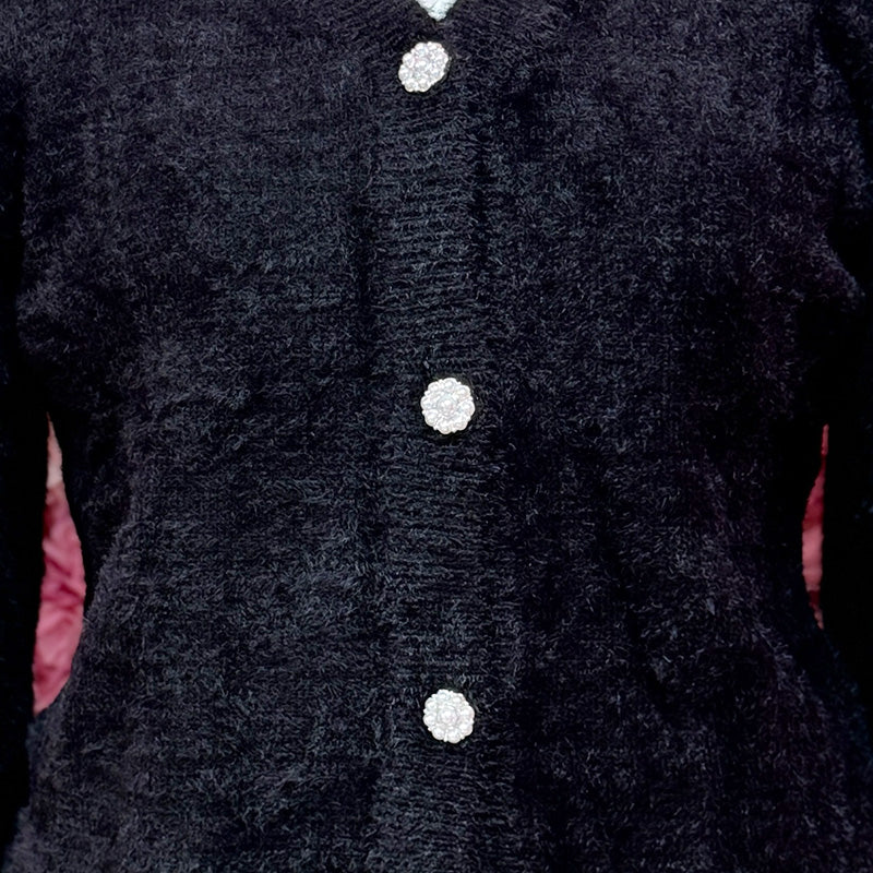 大きいサイズ レディース 月明りのシャギーニット・ふわもちカーディガン（3L-4L/5L-6L）/Taberunosky（タベルノスキー）