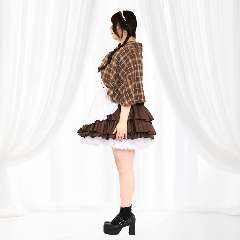 大きいサイズ レディース｜Classical Check Detective Maid Costume (M