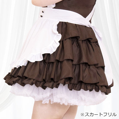 クラシカルチェックの探偵メイドさんコスチューム (M/L/LL/3L/4L/5L/6L)/コスプレ