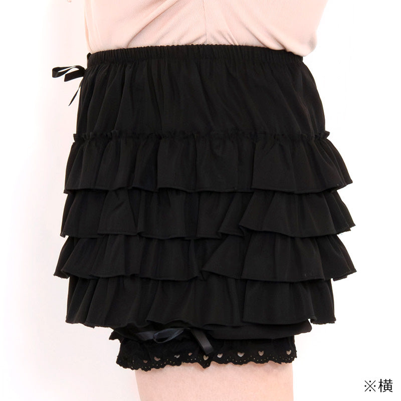 大きいサイズ レディース Lyrical Bloom Frill Pumpkin Pants (3L-4L/5L-6L) / Taberunosky