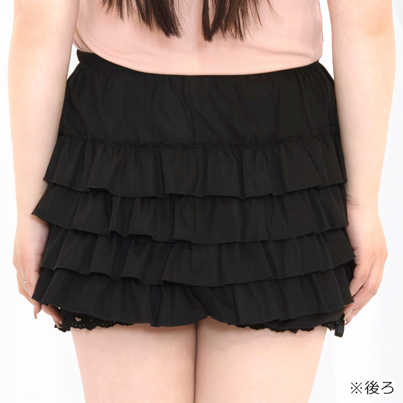 大きいサイズ レディース｜リリカルブルームフリルカボチャパンツ(3L