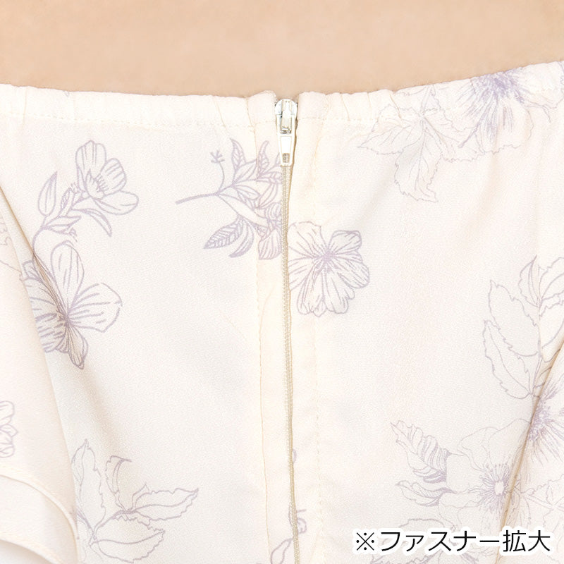 スイートバニラのふわふわメモリーワンピース（3L/4L/5L/6L）/Taberunosky（タベルノスキー）