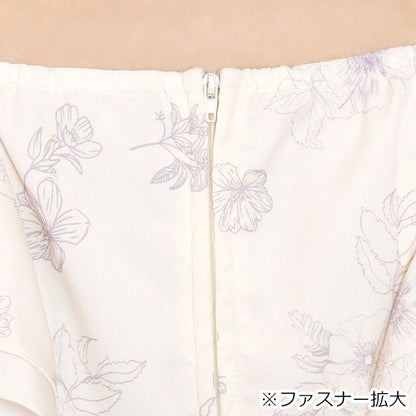スイートバニラのふわふわメモリーワンピース（3L/4L/5L/6L）/Taberunosky（タベルノスキー）