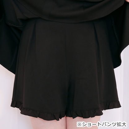 黒猫ビッグリボンの地雷ブラックワンピースセットアップ （3L/4L/5L/6L）/Taberunosky（タベルノスキー）