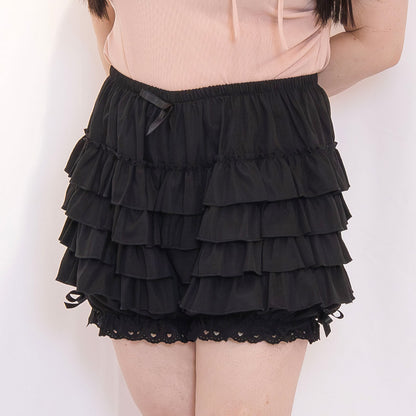 リリカルブルームフリルカボチャパンツ(3L-4L/5L-6L)/Taberunosky（タベルノスキー）