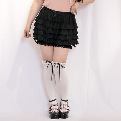 リリカルブルームフリルカボチャパンツ(3L-4L/5L-6L)/Taberunosky（タベルノスキー）