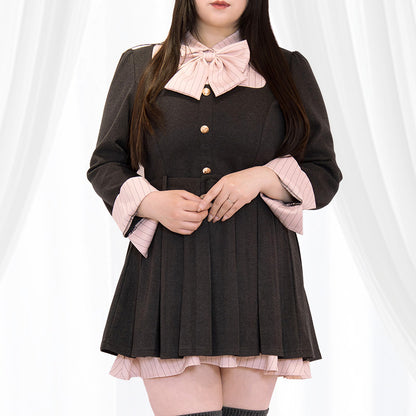 恋するプティ・リボンワンピース(L/LL/3L/4L/5L)