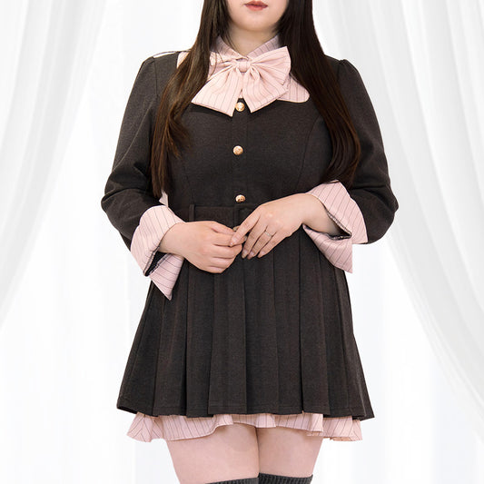 恋するプティ・リボンワンピース(L/LL/3L/4L/5L)