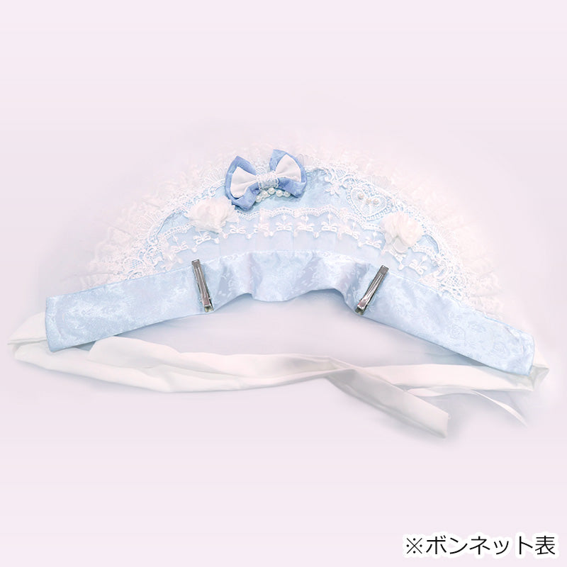 大きいサイズ レディース 【予約】ローズブルーの祝福レースロリータワンピースドレスセット(3L/4L/5L)