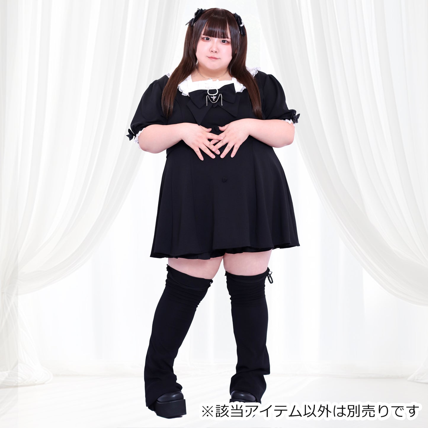 大きいサイズ レディース 【6月下旬発送】Summerキャットベイビー半袖セットアップ（3L/4L/5L/6L）/Taberunosky（タベルノスキー）