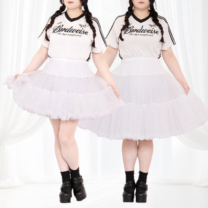 120cmまでOK！パニエスカート/チュチュ45cm(大きいサイズ3L~5L相当)ハロウィンコスプレ/タベルノスキーオリジナル