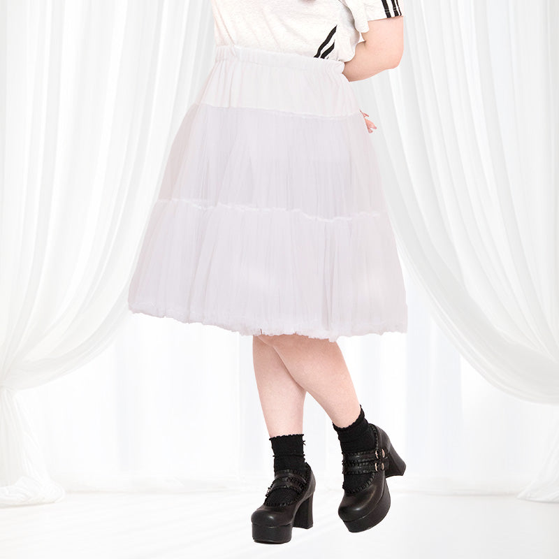 120cmまでOK！パニエスカート/チュチュ65cm(大きいサイズ3L~5L相当)ハロウィンコスプレ/タベルノスキーオリジナル