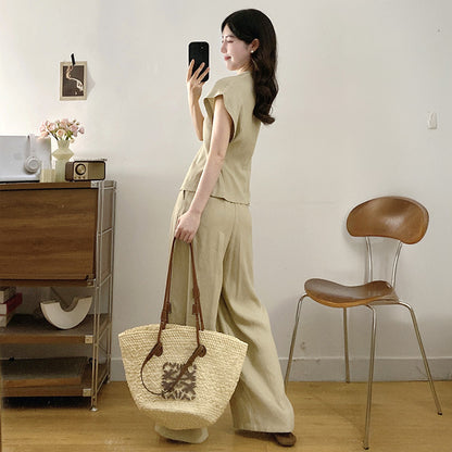 Summer pants set-up for a slim look (L/LL/3L/4L/5L)