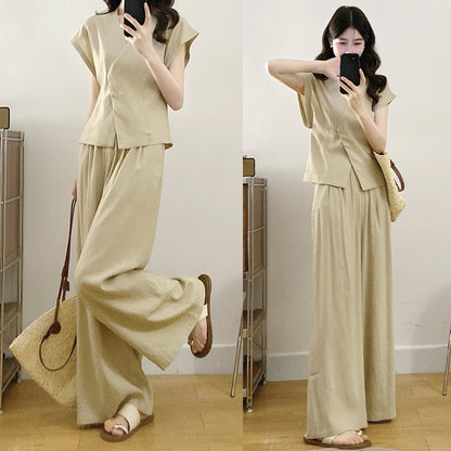 Summer pants set-up for a slim look (L/LL/3L/4L/5L)