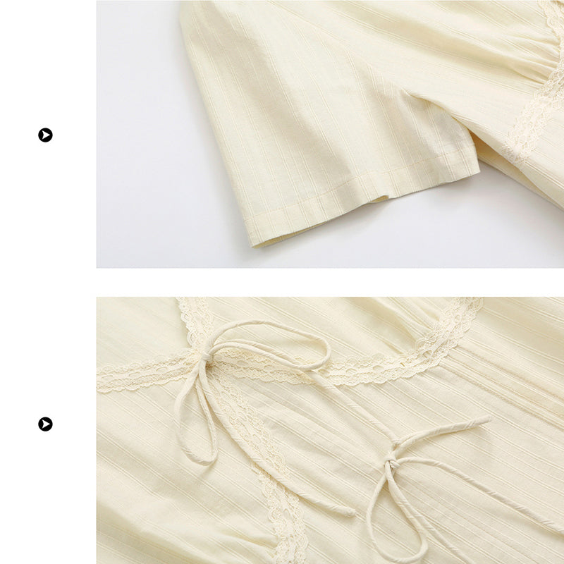 大きいサイズ レディース 生成りレースの休日フリルセットアップ（ブラウス＆スカートセット） (LL/3L/4L/5L/6L)