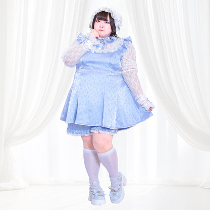 ブルーローズの天使ちゃんセットアップ・アームカバー付（3L/4L/5L/6L）/Taberunosky（タベルノスキー）