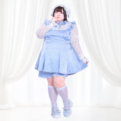 ブルーローズの天使ちゃんセットアップ・アームカバー付（3L/4L/5L/6L）/Taberunosky（タベルノスキー）