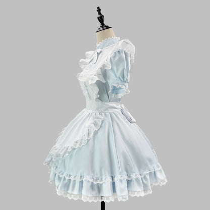 ミルキードールメイドフリルワンピースドレス・ハロウィン・コスプレ(M/L/LL/3L/4L/5L/6L)