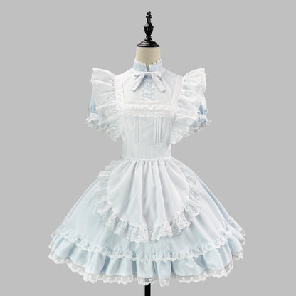 ミルキードールメイドフリルワンピースドレス・ハロウィン・コスプレ(M/L/LL/3L/4L/5L/6L)