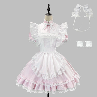 ミルキードールメイドフリルワンピースドレス・ハロウィン・コスプレ(M/L/LL/3L/4L/5L/6L)