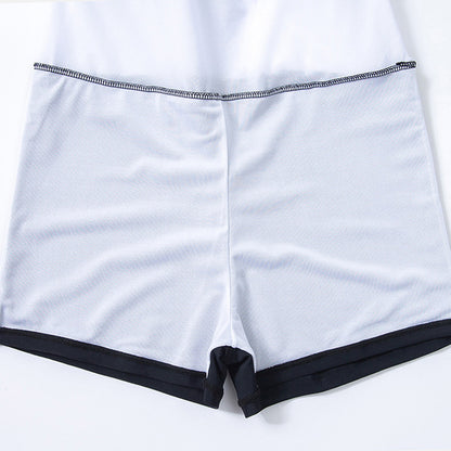 シフォンフェアリーボレロ付水着スイムウェア(LL/3L/4L/5L/6L)