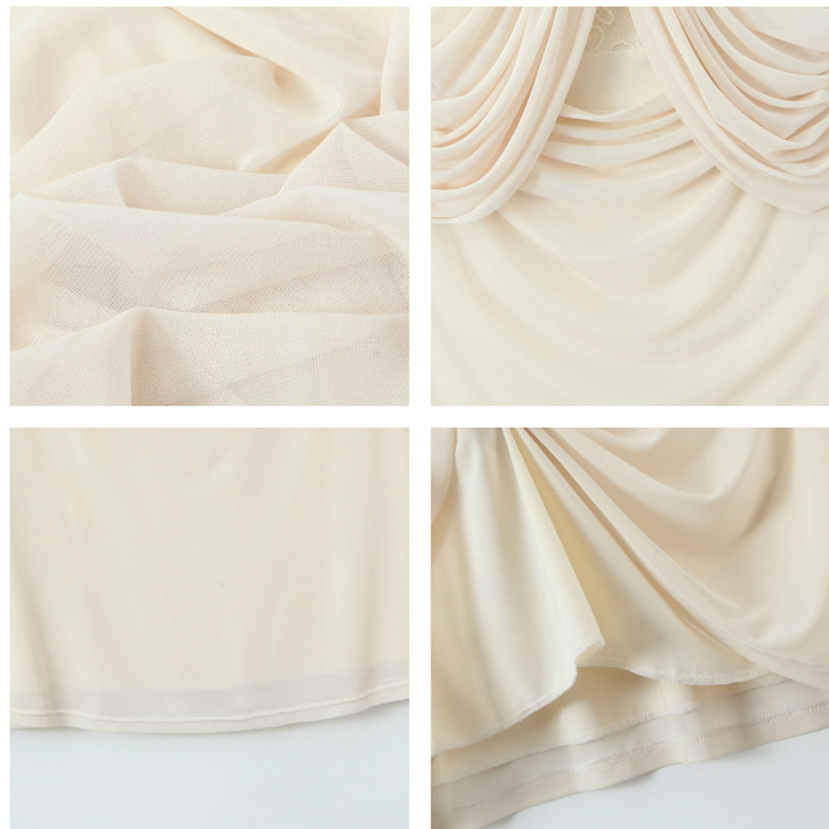 Jeweled Drape Lace Mermaid Dress (LL/3L/4L/5L)