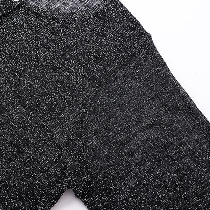 ニュアンス透け編みクルーネックカーディガン(L/LL/3L/4L/5L)