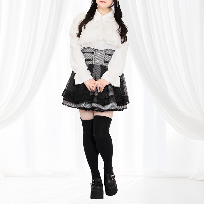 A classic outfit that can be worn until early spring by plus-sized people, perfect for mass-produced and landmine-type outfits