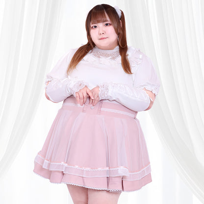 Lace Arm Cover Top for Pure White Ladies (3L/4L/5L/6L) / Taberunosky