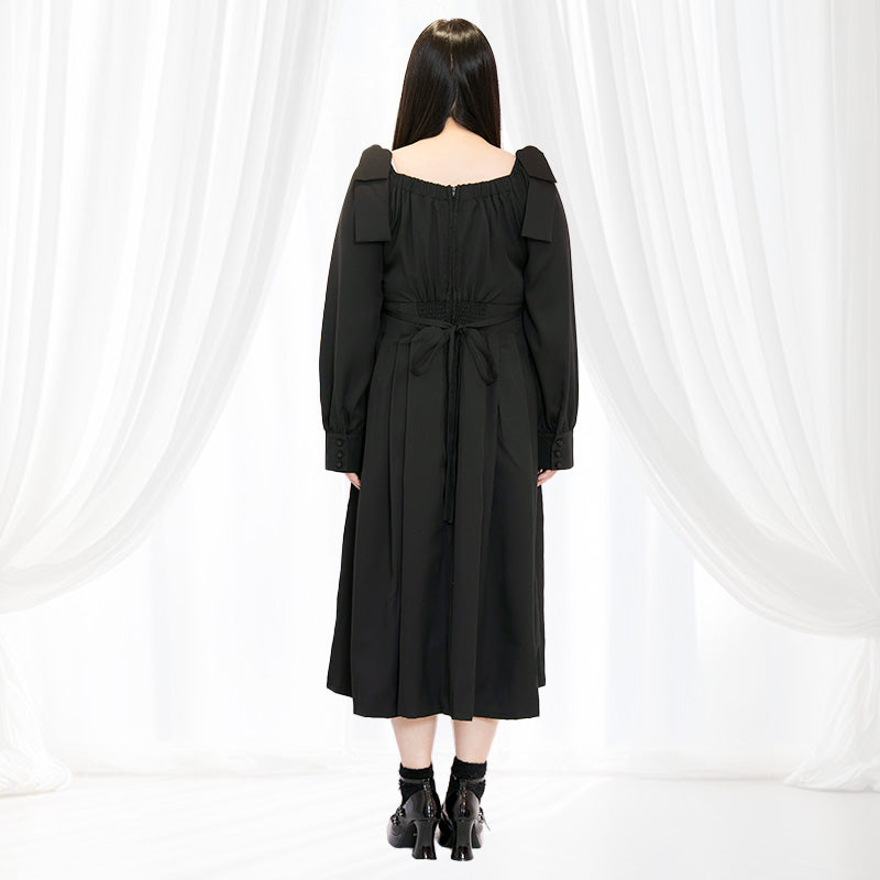 シュガーブラックボンボン・リボンワンピース（3L/4L/5L/6L）/Taberunosky（タベルノスキー）