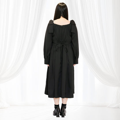 シュガーブラックボンボン・リボンワンピース（3L/4L/5L/6L）/Taberunosky（タベルノスキー）