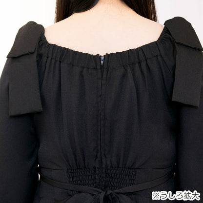 シュガーブラックボンボン・リボンワンピース（3L/4L/5L/6L）/Taberunosky（タベルノスキー）