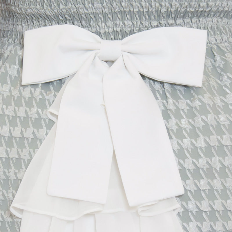 大きいサイズ レディース Milky Hound Frill Dress, Green (3L/4L/5L/6L) / Taberunosky