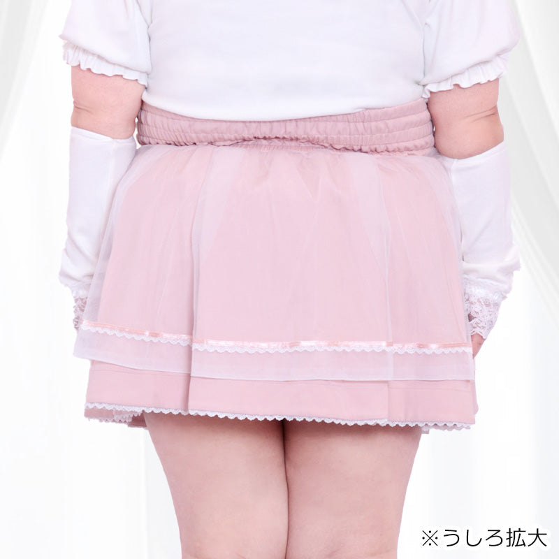 大きいサイズ レディース Strawberry Milk Corset Skirt-Pants (Plus Size Skirt) (4L/5L/6L)/Taberunosky