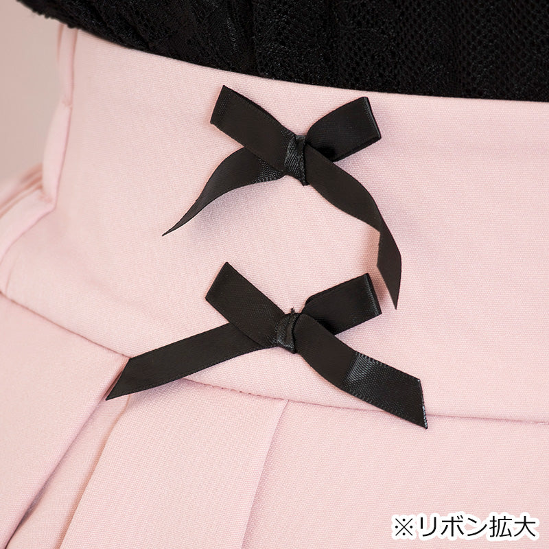 ピンクのうそつきティアードスカート（3L/4L/5L/6L）/Taberunosky（タベルノスキー）