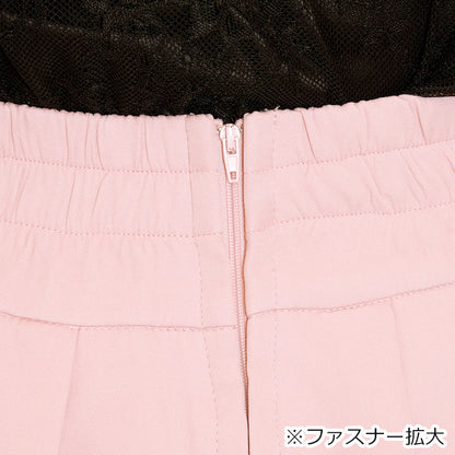 ピンクのうそつきティアードスカート（3L/4L/5L/6L）/Taberunosky（タベルノスキー）