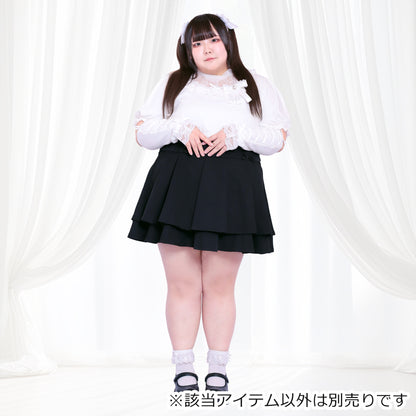Black False Tiered Skirt (3L/4L/5L/6L) / Taberunosky
