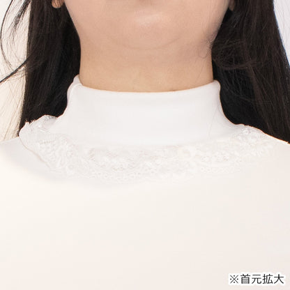 お砂糖レースのふわ袖ファートップス(3L-5L相当ワンサイズ)