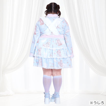 Pastel Dream Ribbon♡Plus Size Yukata Dress