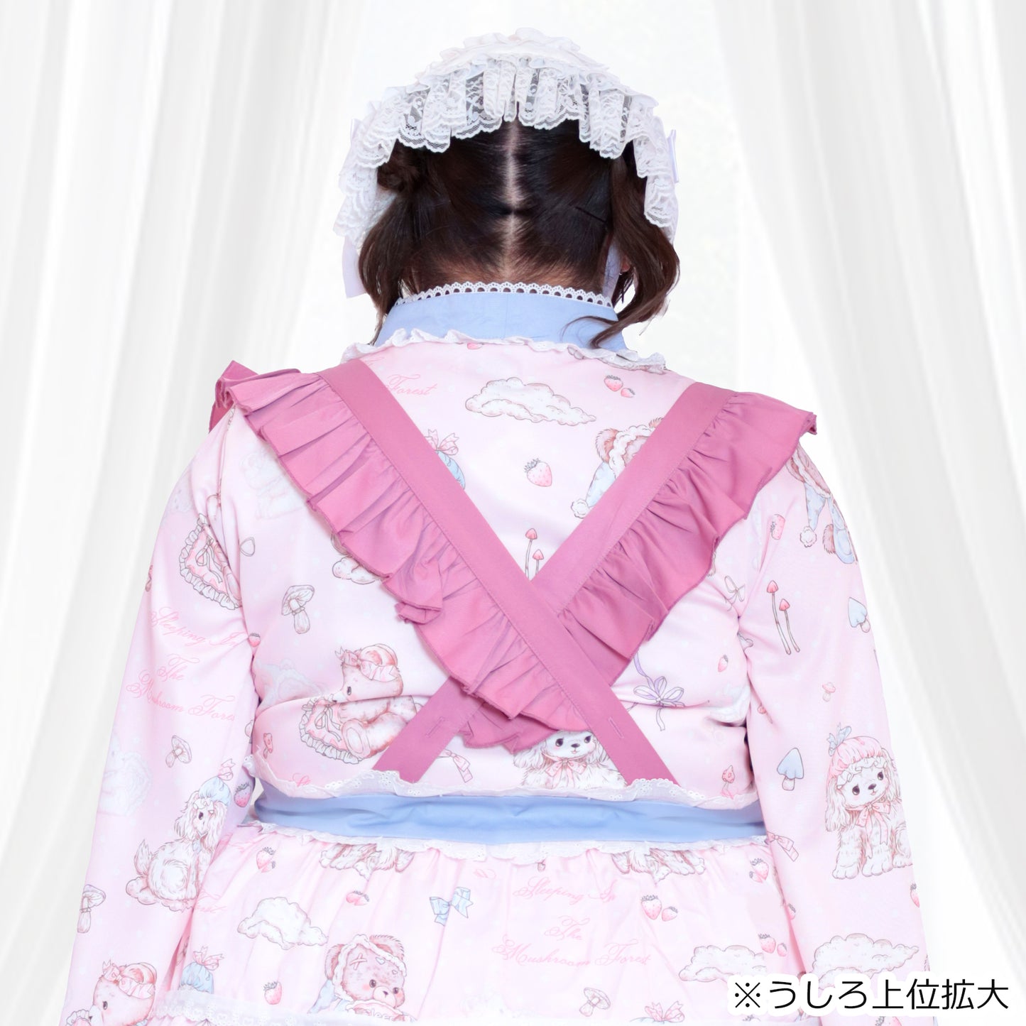大きいサイズ レディース Pastel Dream Ribbon♡Plus Size Yukata Dress