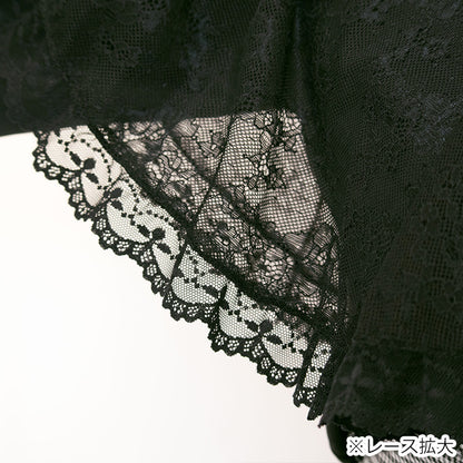 メロウナイト・地雷ブラックレースケープブラウス（3L/4L/5L）